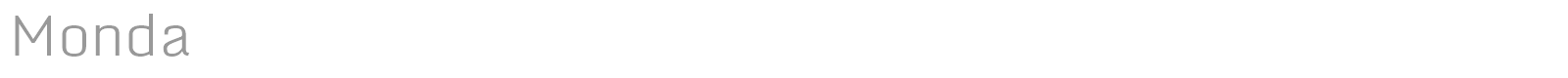 Monda font preview