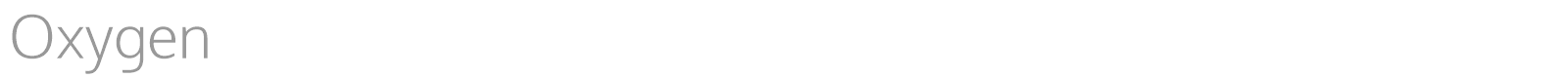 Oxygen font preview