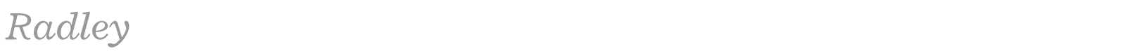 Radley font preview