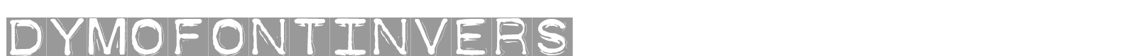DymoFont Invers font preview