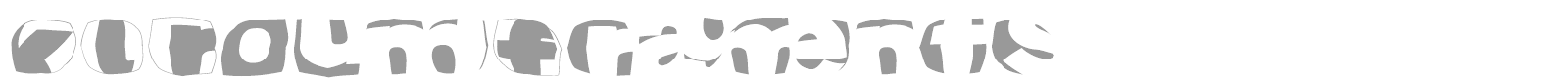 Kleins Round Fragments font preview