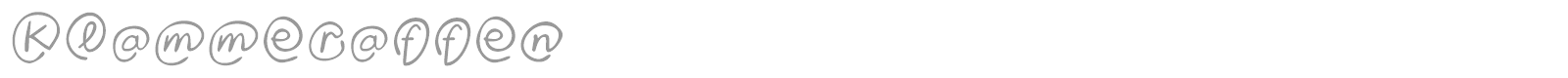 MKlammeraffen font preview