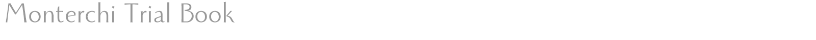 Monterchi font preview