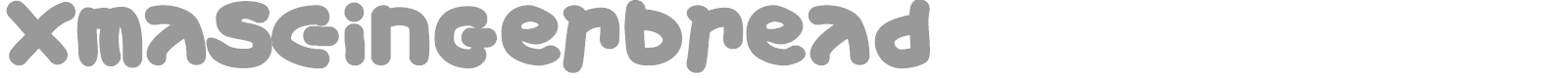 Xmas Gingerbread font preview