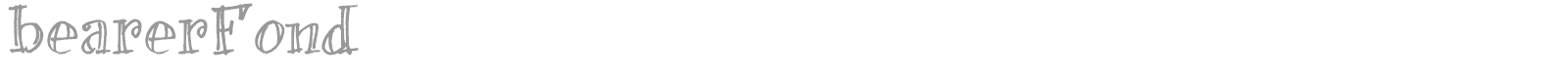 Bearer Fond font preview