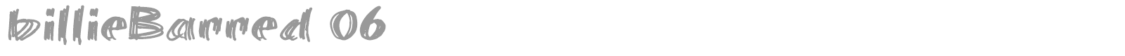 Billie Barred font preview