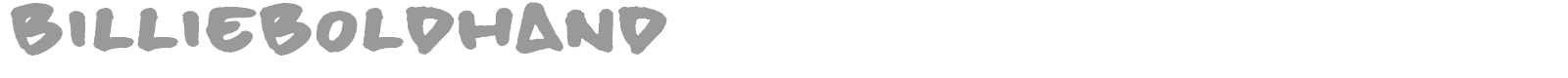 Billie Bold Hand font preview