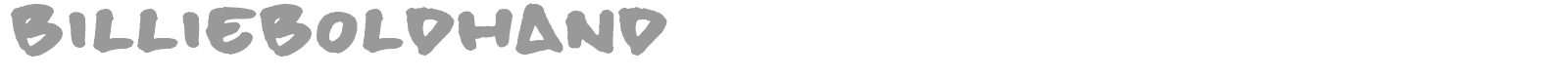 Billie Bold Hand font preview