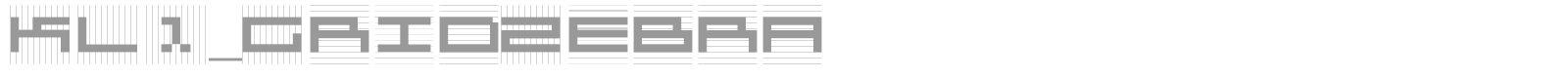 Grid Zebra font preview