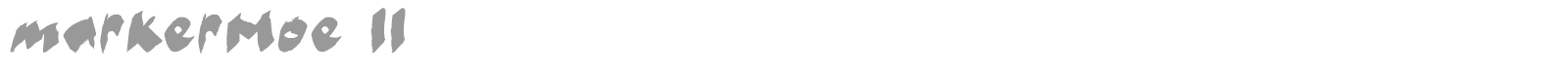 Marker Moe II font preview