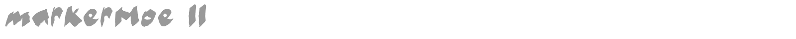 Marker Moe II font preview