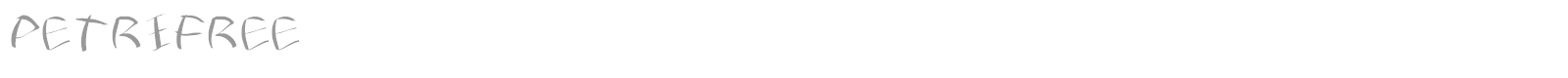 PetriFree font preview