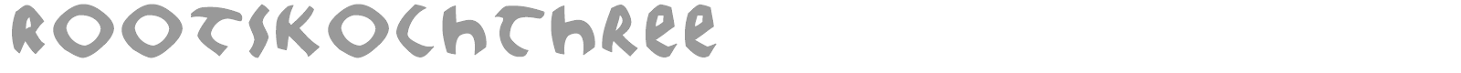 Roots Koch 3 font preview