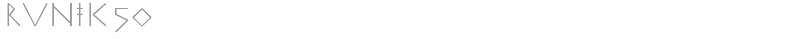 RuniK font preview
