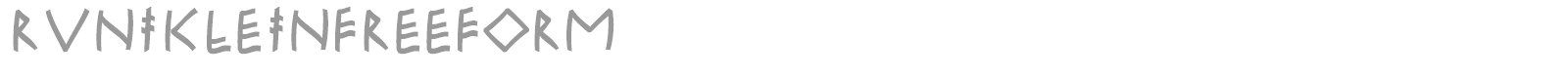 RuniK font preview
