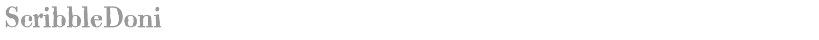 Scribble Doni font preview