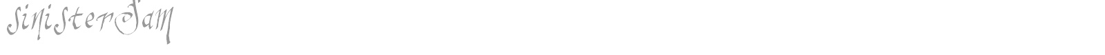 Sinister Sam font preview