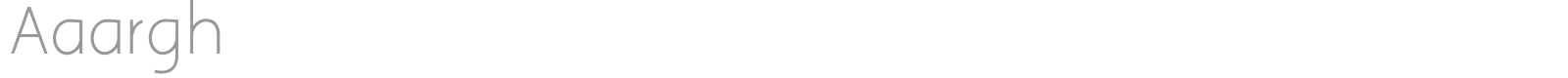 Aaargh font preview