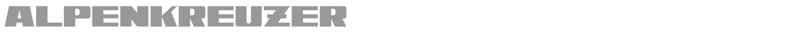 Alpenkreuzer font preview