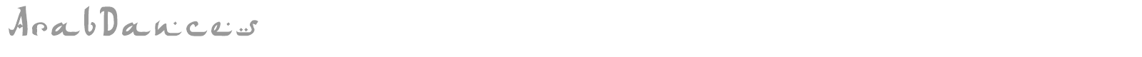 Arab Dances font preview