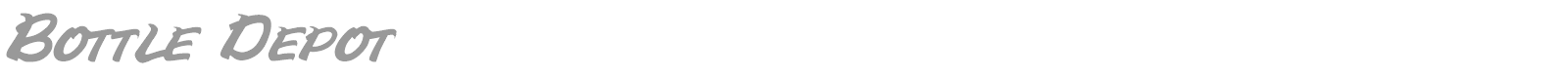 Bottle Depot font preview