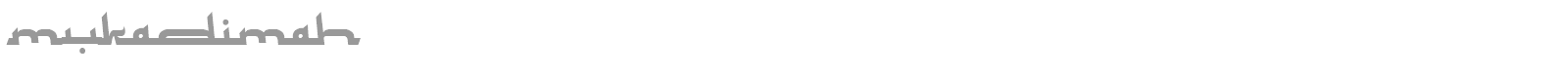 Mukadimah font preview