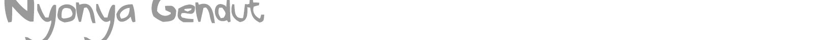 Nyonya Gendut font preview