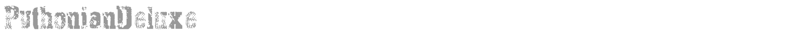 Pythonian Deluxe font preview