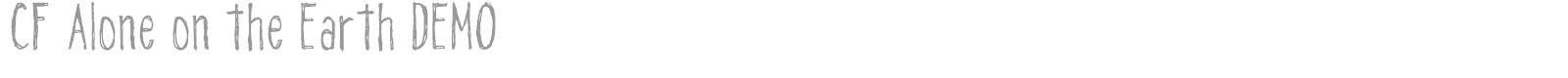 Alone On The Earth font preview