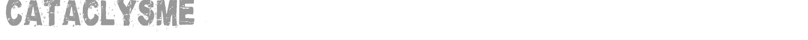 Cataclysme font preview