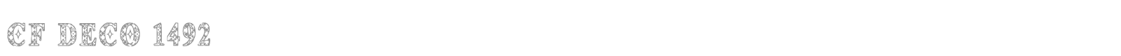 Deco 1492 font preview