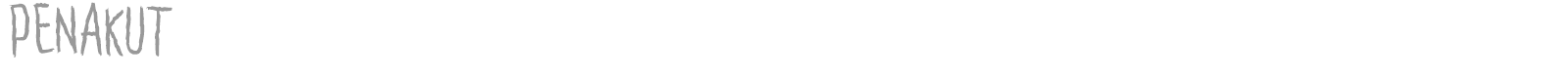 Penakut font preview