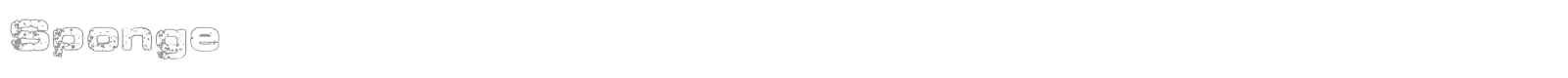 Sponge font preview
