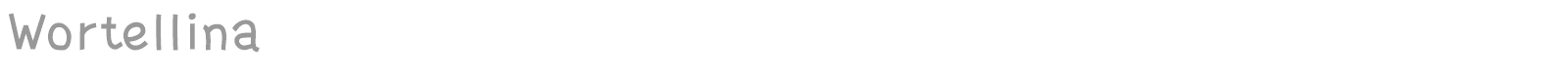 Wortellina font preview