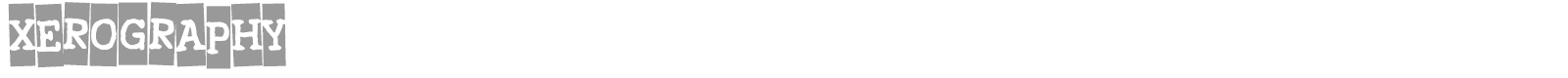 Xerography font preview