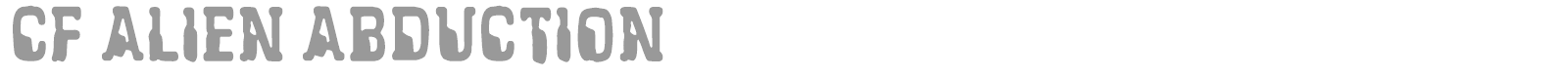 Alien Abduction font preview