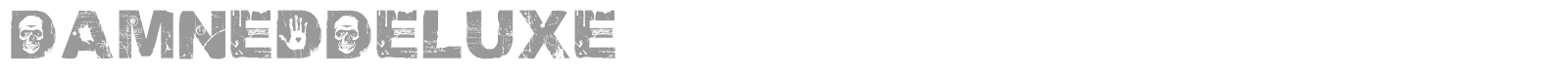 Damned Deluxe font preview
