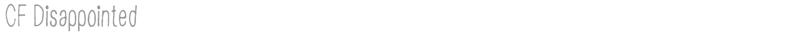 Disappointed font preview
