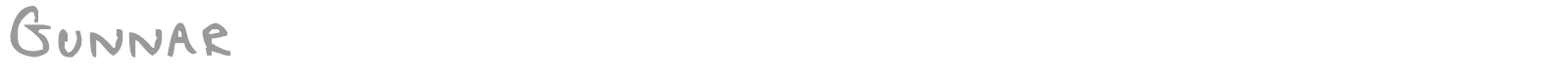 Gunnar font preview