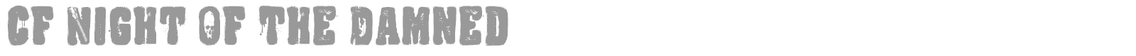 Night Of The Damned font preview