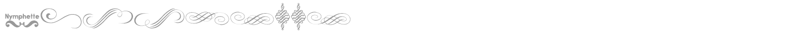Nymphette font preview