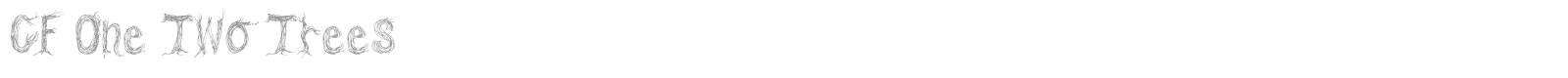 One Two Trees font preview