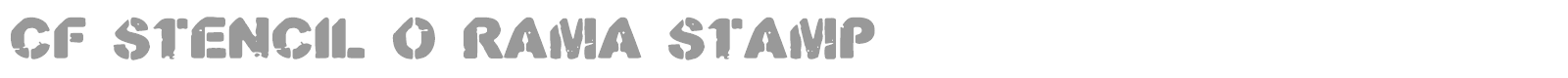 Stencil O Rama Stamp font preview