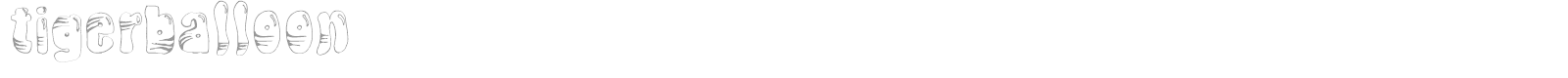 Tiger Balloon font preview
