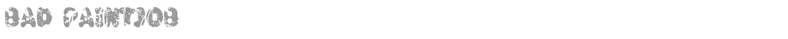 Bad Paintjob font preview