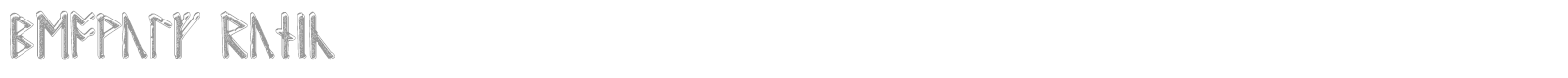 Beowulf Runic font preview