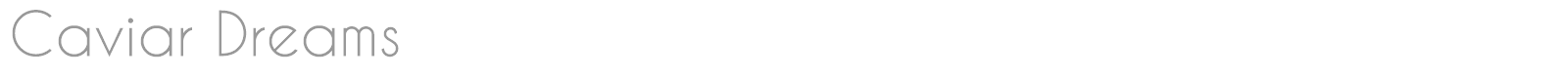 Caviar Dreams font preview