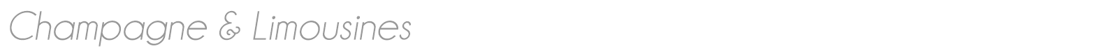 Champagne & Limousines font preview