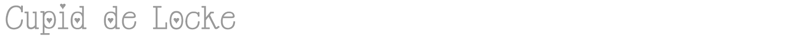Cupid De Locke font preview