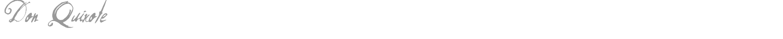 Don Quixote font preview